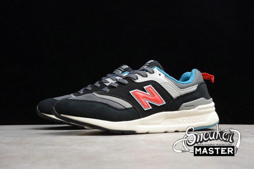 NEW BALANCE 997 MAGNET RUNNINGS SHOES BLACK/MAGNET/ENERGY RED CM997HAI