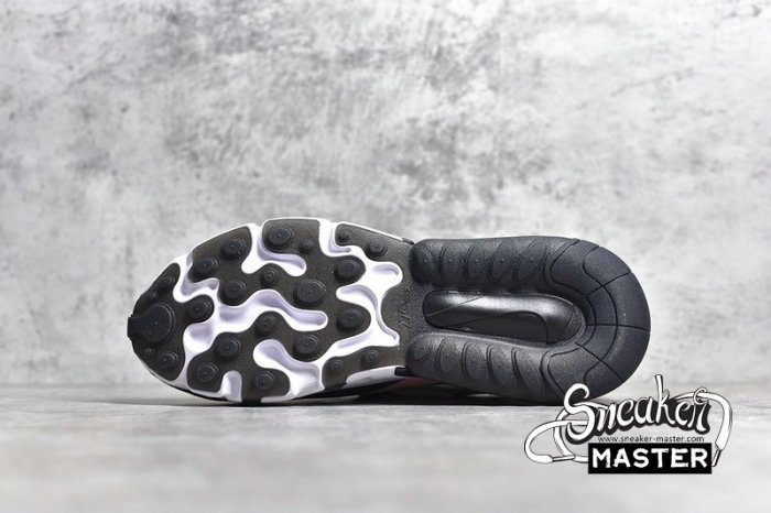 NIKE AIR MAX 270 REACT BLACK/WHITE-BLEACHED CORAL-METALLIC GOLD AT6174-005