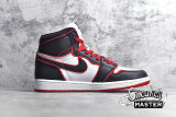 NIKE AIR JORDAN 1 RETRO HIGH OG BLOODLINE BLACK/GYM RED/WHITE 555088-062