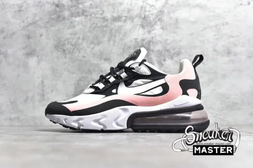 NIKE AIR MAX 270 REACT BLACK/WHITE-BLEACHED CORAL-METALLIC GOLD AT6174-005
