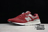 NEW BALANCE 997 RUNNINGS SHOES WINE RED/WINE RED/GREY-WHITE CM997HCD