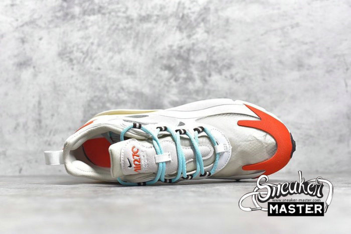 NIKE AIR MAX 270 REACT LIGHT BEIGE CHALK/SUMMIT WHITE/TEAM ORANGE AT6174-200