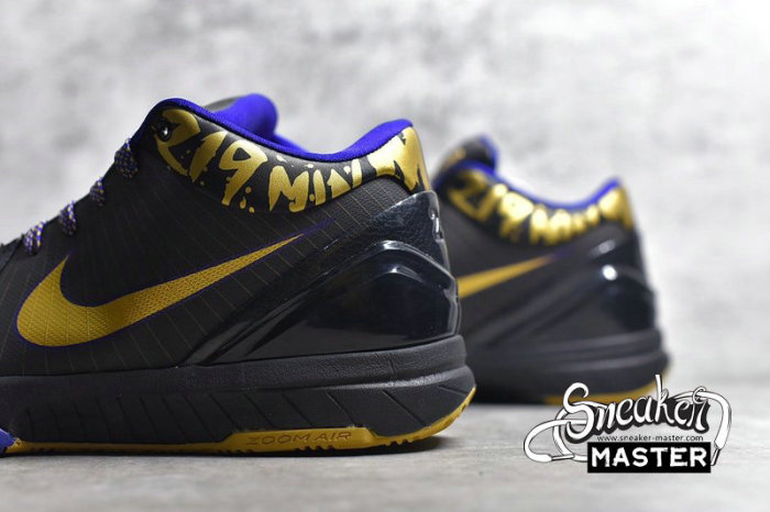 NIKE ZOOM KOBE 4 POP FINALS BLACK/METALLIC GOLD-CONCORD 354187-001
