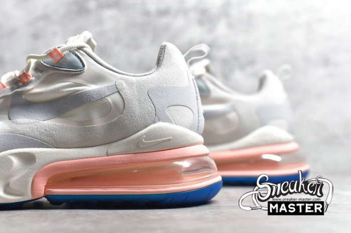 NIKE AIR MAX 270 REACT AMERICAN MODERN SUMMIT WHITE/GHOST AQUA-PHANTOM AT6174-100