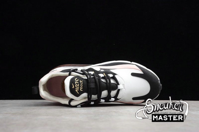 NIKE AIR MAX 270 REACT CORAL BLACK BLACK/WHITE/BLEACHED CORAL/METALLIC GOLD AT6174-005