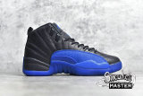 NIKE AIR JORDAN 12 RETRO BLACK/GAME ROYAL/METALLIC SILVER 130690-014