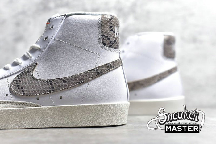 NIKE BLAZER MID VINTAGE SNAKESKIN SWOOSH WHITE/GREY/WHITE CI1176-101