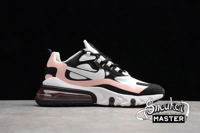 NIKE AIR MAX 270 REACT CORAL BLACK BLACK/WHITE/BLEACHED CORAL/METALLIC GOLD AT6174-005