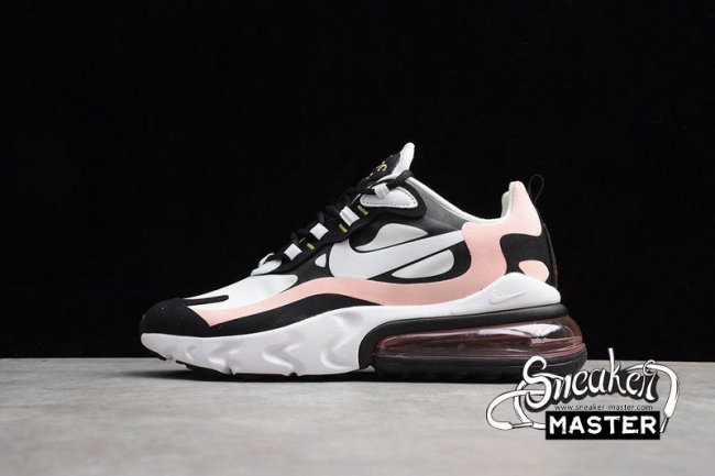NIKE AIR MAX 270 REACT CORAL BLACK BLACK/WHITE/BLEACHED CORAL/METALLIC GOLD AT6174-005