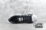ADIDAS SUPERSTAR SHOES CORE BLACK/CLOUD WHITE/GREEN-RED BD7435