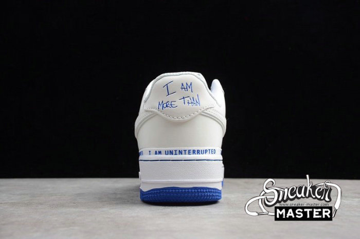 NIKE UNINTERRUPTED X AIR FORCE 1 LOW QS MORE THAN WHITE/WHITE/RACER BLUE CQ0494-100
