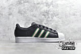 ADIDAS SUPERSTAR SHOES CORE BLACK/CLOUD WHITE/GREEN-RED BD7435