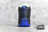 NIKE AIR JORDAN 12 RETRO BLACK/GAME ROYAL/METALLIC SILVER 130690-014