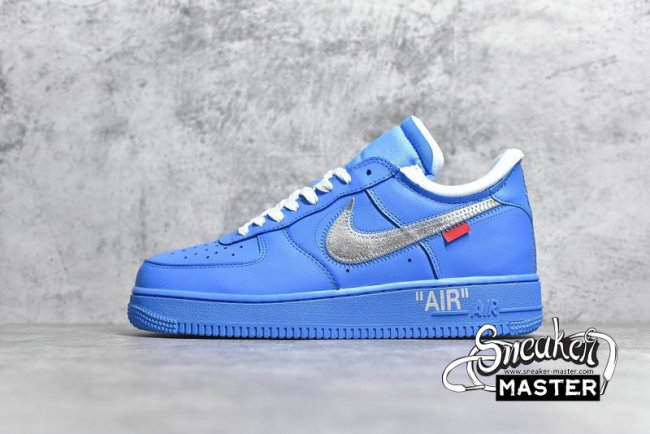 NIKE AIR FORCE 1 LOW MCA X OFF-WHITE UNIVERSITY BLUE/WHITE-UNIVERSITY RED-METALLIC SILVER CI1173-400