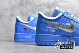 NIKE AIR FORCE 1 LOW MCA X OFF-WHITE UNIVERSITY BLUE/WHITE-UNIVERSITY RED-METALLIC SILVER CI1173-400