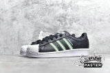 ADIDAS SUPERSTAR SHOES CORE BLACK/CLOUD WHITE/GREEN-RED BD7435