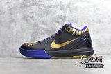 NIKE ZOOM KOBE 4 POP FINALS BLACK/METALLIC GOLD-CONCORD 354187-001