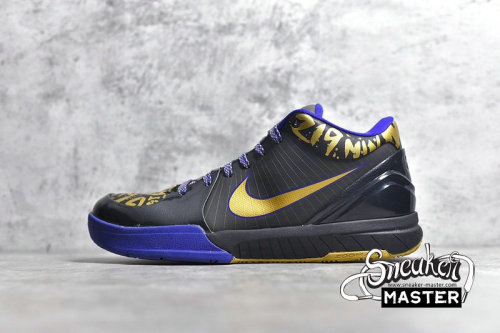 NIKE ZOOM KOBE 4 POP FINALS BLACK/METALLIC GOLD-CONCORD 354187-001