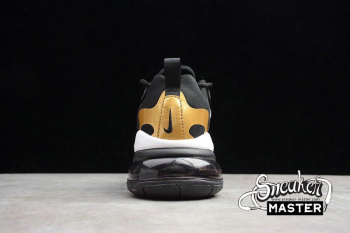 NIKE AIR MAX 270 REACT BLACK/WHITE/GOLD AO4971-006