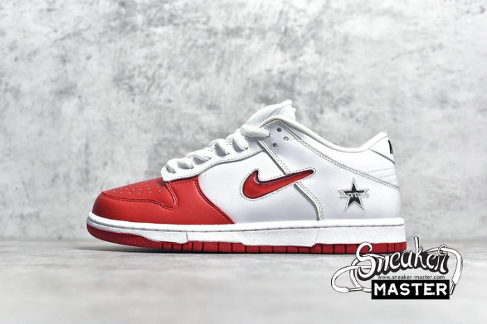 NIKE DUNK SB LOW QS X SUPREME VARSITY RED/VARSITY RED/WHITE/BLACK CK3480-600