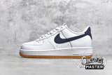 NIKE AIR FORCE 1 LOW OBSIDIAN GUM WHITE/UNIVERSITY RED-GUM MEDIUM BROWN-OBSIDIAN CI0057-100