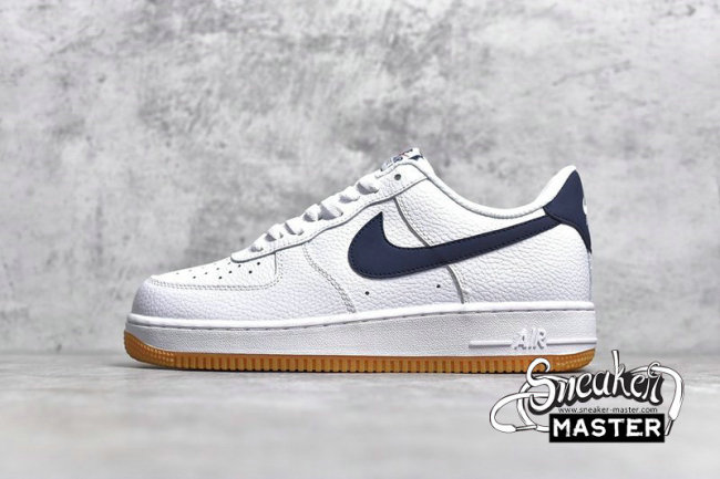 NIKE AIR FORCE 1 LOW OBSIDIAN GUM WHITE/UNIVERSITY RED-GUM MEDIUM BROWN-OBSIDIAN CI0057-100