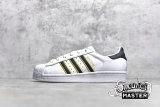 ADIDAS SUPERSTAR SHOES CLOUD WHITE/CORE BLACK/GOLD G54692