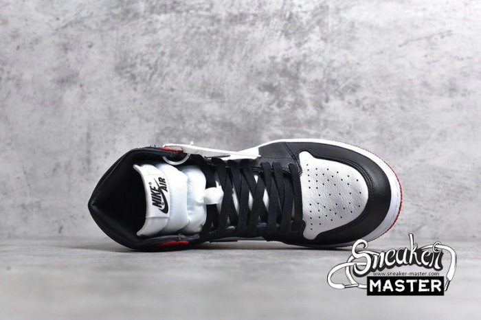 NIKE AIR JORDAN 1 HIGH OG SATIN BLACK TOE BLACK/WHITE-VARSITY RED CD0461-016