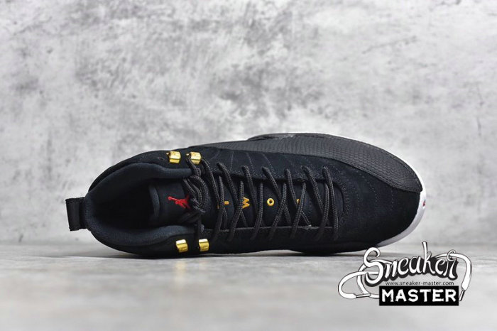 NIKE AIR JORDAN 12 RETRO REVERSE TAXI BLACK/BLACK/WHITE/TAXI 130690-017