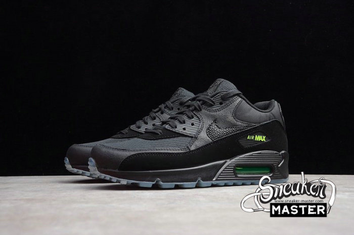 NIKE AIR MAX 90 NIGHT OPS BLACK/BLACK-VOLT AQ6101-001