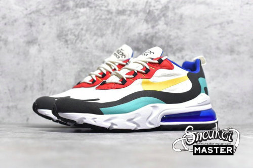 NIKE AIR MAX 270 REACT BAUHAUS PHANTOM/UNIVERSITY GOLD-UNIVERSITY RED-MULTI COLOR AO4971-002
