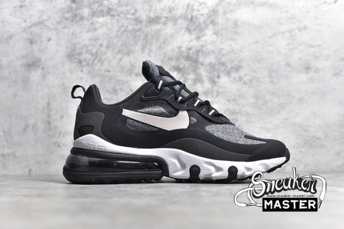 NIKE AIR MAX 270 REACT BLACK/VAST GREY-OFF NOIR-BLACK AO4971-001