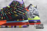 NIKE LEBRON 17 BASKETBALL SHOES BLACK/MULTI-COLOR BQ3177-900