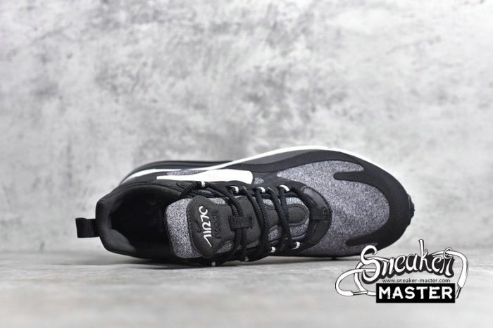 NIKE AIR MAX 270 REACT BLACK/VAST GREY-OFF NOIR-BLACK AO4971-001