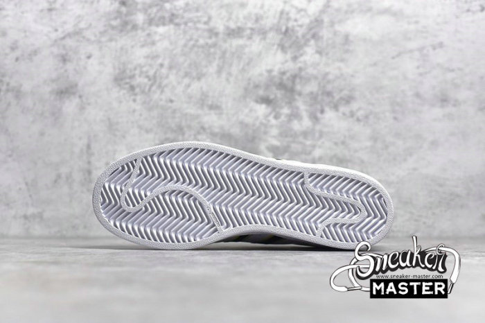 ADIDAS SUPERSTAR SHOES CLOUD WHITE/CORE BLACK/GOLD G54692