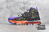 NIKE LEBRON 17 BASKETBALL SHOES BLACK/MULTI-COLOR BQ3177-900
