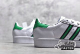 ADIDAS SUPERSTAR SHOES CLOUD WHITE/CORE BLACK/GREEN BD7434