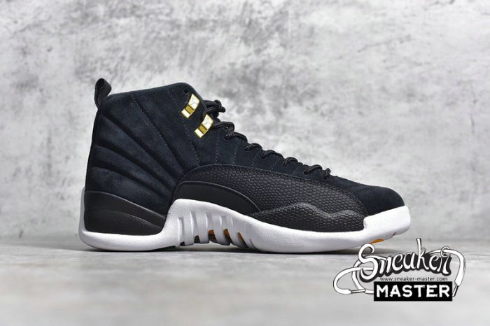 NIKE AIR JORDAN 12 RETRO REVERSE TAXI BLACK/BLACK/WHITE/TAXI 130690-017