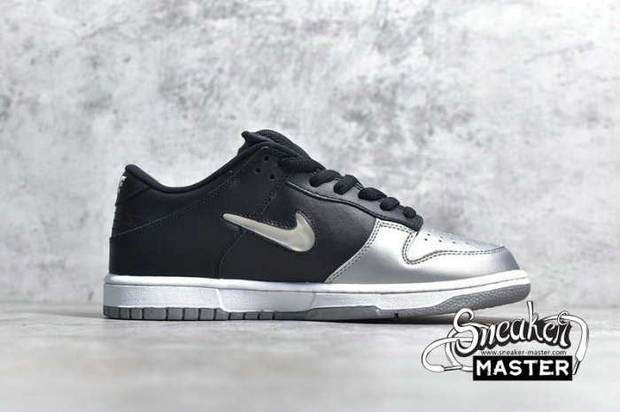 NIKE DUNK SB LOW QS X SUPREME METALLIC SILVER/METALLIC SILVER/BLACK CK3480-001