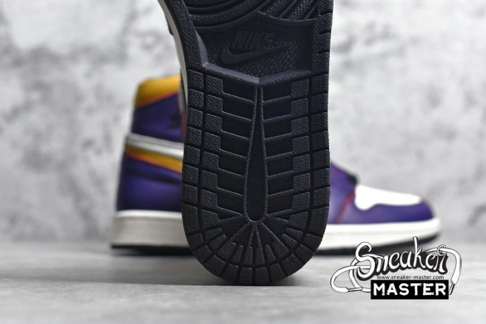 NIKE AIR JORDAN 1 RETRO HIGH OG LA TO CHICAGO COURT PURPLE/SAIL-UNIVERSITY GOLD-BLACK CD6578-507