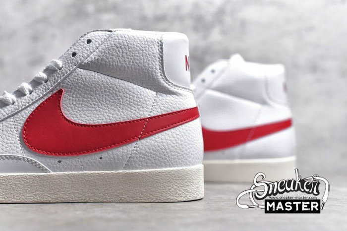 NIKE BLAZER MID VINTAGE SUEDE WHITE/WHITE/RED AV9376-105