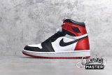 NIKE AIR JORDAN 1 HIGH OG SATIN BLACK TOE BLACK/WHITE-VARSITY RED CD0461-016