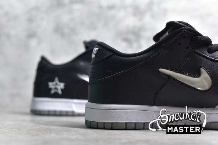 NIKE DUNK SB LOW QS X SUPREME METALLIC SILVER/METALLIC SILVER/BLACK CK3480-001