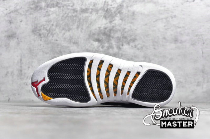 NIKE AIR JORDAN 12 RETRO REVERSE TAXI BLACK/BLACK/WHITE/TAXI 130690-017
