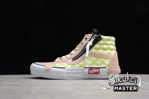 VANS VAULT SK8-HI CAP LX X OFF-WHITE PINK/YELLOW/BLACK-WHITE VN0A3TKMUC1