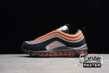 NIKE AIR MAX 97 SHOES BLACK/ORANGE/GREY 921522-013