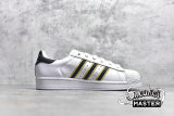 ADIDAS SUPERSTAR SHOES CLOUD WHITE/CORE BLACK/GOLD G54692