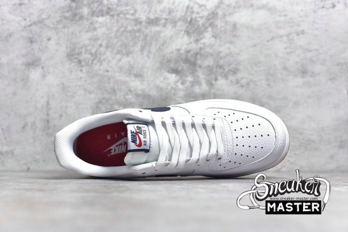 NIKE AIR FORCE 1 LOW OBSIDIAN GUM WHITE/UNIVERSITY RED-GUM MEDIUM BROWN-OBSIDIAN CI0057-100