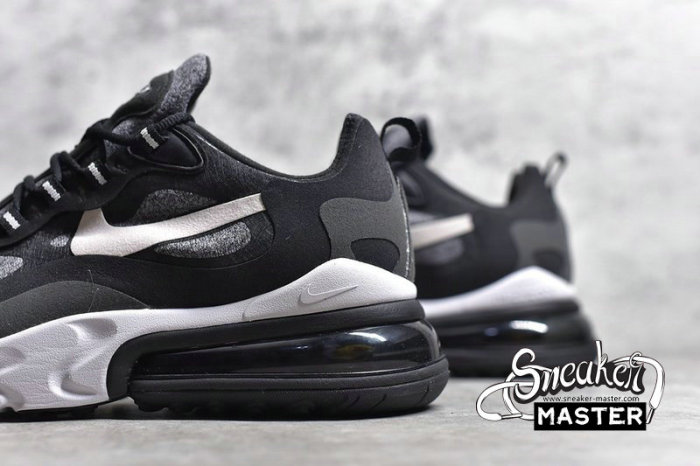 NIKE AIR MAX 270 REACT BLACK/VAST GREY-OFF NOIR-BLACK AO4971-001