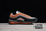 NIKE AIR MAX 97 SHOES BLACK/ORANGE/GREY 921522-013